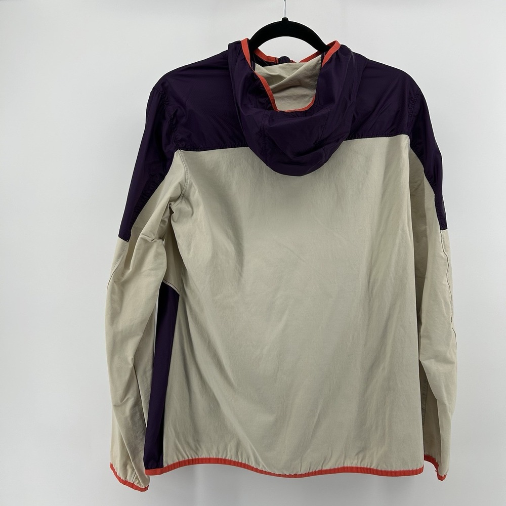 Windbreaker Jacket Full Zip Hooded Purple‎ Gorpcore Nylon Outdoor Wear Hike - Picture 7 of 15